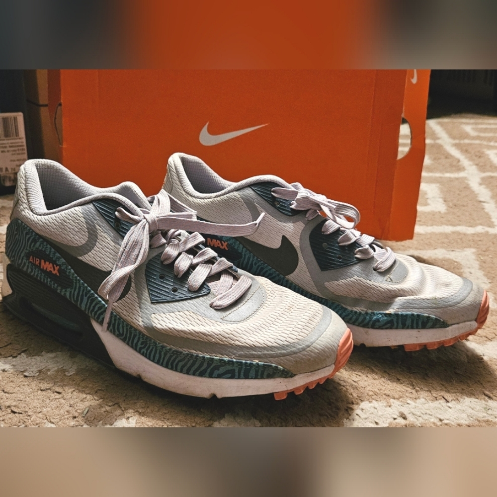 Nike Air Max 90 with Blue Zebra Tape size 8.5
